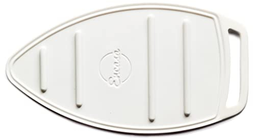 Encasa XO Tappetino in Silicone per Il Riposo del Ferro Caldo - Resistente al Calore, Antiscivolo, Pad più Spesso per Proteggere Il Vostro Tavolo Durante la Stiratura - Bianco