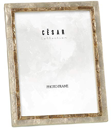 Portafotos de nácar para fotografía de 20x25cm en Natural y Dorado 20x25cm
