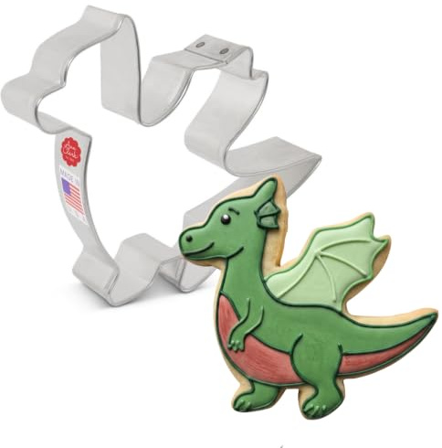 Keksausstecher Drachen - 10,2 cm - Drachenform Ausstechformen von Ann Clark USA