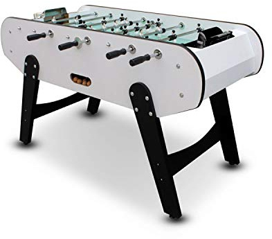 CONCEPT USINE | Babyfoot Bois Blanc Flamengo | Style Bistrot Design Moderne | Stable et Solide | Baby-Foot de Haute Qualité | Jeu Idéal pour se Divertir en Famille ou Entre Amis | Déco Fun et Ludique