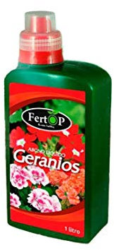 FERTOP Fertilizante Líquido para Geranios NPK 8-6-7, 1 Litro