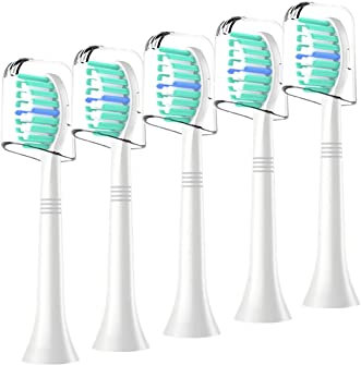 NYTCNHO Replacement Toothbrush Heads Compatible with Philips Sonicare,5 Pack Electric Brush Heads ProResults for FlexCare/HealthyWhite&More
