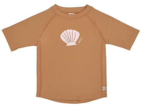 Casual Baby barn simtröja badskjorta kortärmad UV-skydd, kort ärm rashguard Shell caramel, 07–12 månader, storlek: 74/80, BRUN, 74 cm
