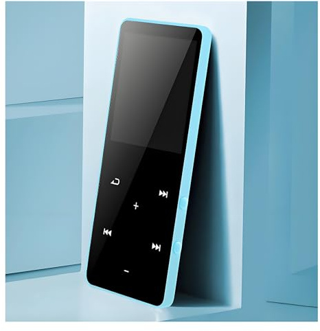 Lettore MP3, Bluetooth 5.0 Lettore MP4 con Schermo da 1,8 Pollici, 8 GB di Memoria 128 GB Supporto per Lettore Musicale Portatile Espandibile Registrazione di Giochi Libro (Blu)