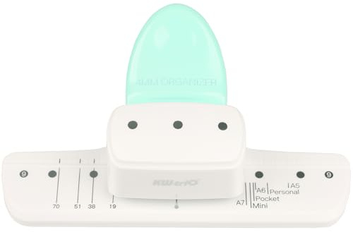 KW-triO 3 Hole Punch 4MM Diameter Hole Puncher Paper Punch for Scrapbook, Loose-Leaf Notebook, Pocket Book (3 Hole with 4mm in Diameter)