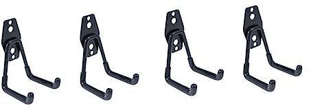 Angoily 4stücke Metallhaken Für Garagenwand Lagerhaken Aufbewahrungsbügel Aus Eisen Mit Hoher Tragkraft Für Werkzeuge Bohrer Taschen Schläuche Organizer Halterung