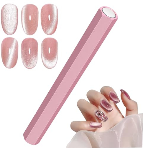 Cat Eye Magnet Tool Katzenaugen-Magnet für Nägel, Nagelmagnet, Katzenaugen-Gel-Nagellack-Magnet, Nagelmagnete für Nagelkunst, doppelseitiger, starker magnetischer Nagellackstab, Nagelkunst-Magnet