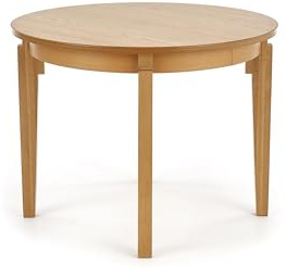 designimpex Design Esstisch HAS-111 Massivholz ausziehbar Tisch Echtholzfurnier, Farbe:Honigeiche