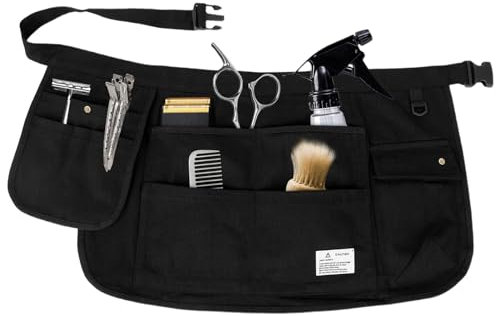 SENZZ Delantal de jardinería con bolsillos, delantal de trabajo con múltiples bolsillos, delantal de trabajo para hombre con bolsillos, delantal de herramientas de cintura ajustable para jardinería,