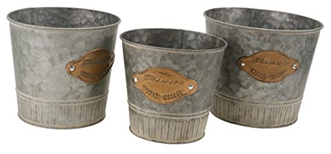 PHENOFICE 3stücke Eiserner Blumentopf Für Zuhause Blumenbehälter Aus Eisen Multifunktionaler Eisen Eimer Für Getrocknete Blumen Und Pflanzer Home Dekoration
