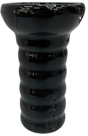Cazoleta de Barro Blanco-Color Negra para Cachimba,Shisha o Hookah -Alta Retención de Calor y Sabor -Compatible con Kaloud y Provost