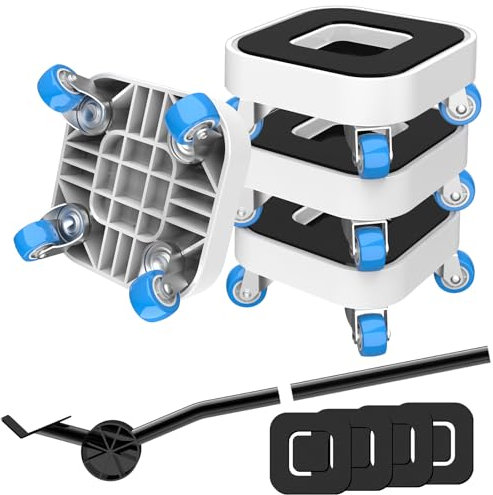 NIUXX Sollevatore Mobili, Set per Spostare Mobili Pesanti con Ruote Girevoli a 360°, Sposta con Facilità, Adatto per Vari Tipi di Mobili, con una Capacità di Carico Massima di 350 kg