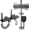 Columna Ducha Negra con Cabezal Cuadrado, Duchas de Baño Columna con 4 Modos - Ducha de Mano, Altura Ajustable, Chorro y Grifo para Bañera | Sistema Moderno para Baño