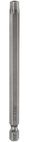 sourcing map TT40 Sicurezza Torx Testa Cacciavite Bit 4 (100mm) Lungo 1/4 Hex Shank Magnetico Tamper Proof 6 Point Star Screw Driver Drill Bit S2 Steel Hole Tip Industrial Power Tools