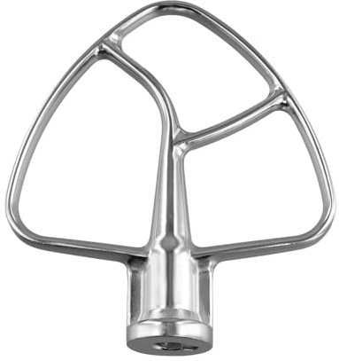 Fozriybefy Batteur Plat en Acier Inoxydable pour Kitchen Aid 4,5 QT - 5 QT Accessoires de MéLangeur Inclinable pour Accessoire de Cuisson de Cuisine