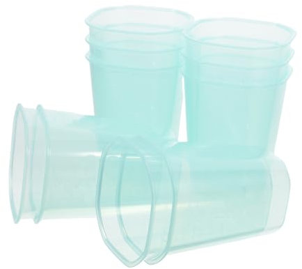 VALICLUD 10pièces Tasses à Mesurer Transparentes Plastique Outils De Cuisine Pour Mesurer Riz Et Eau Lavables Au Lave-