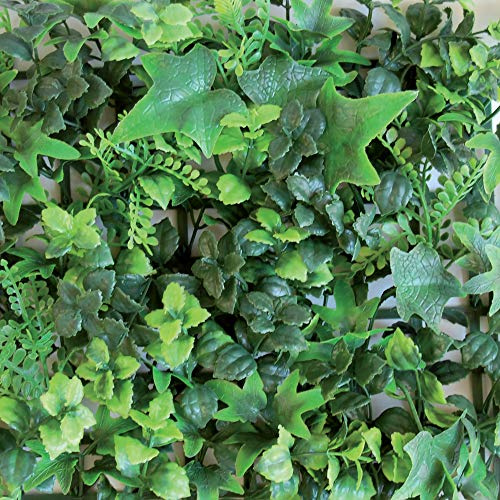 TENAX Divy Panel Saltus 100x100 cm Vert, Panneau Modulaire avec Feuilles Artificielles 3D Type sous-Bois pour Murs, Jardins Verticaux et Décoration Intérieure/Extérieure