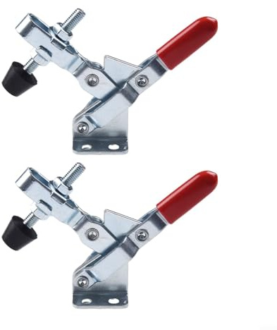 Knebelklemme GH-102B Schnellspanner mit verzinktem Eisenkörper, 100 kg Haltekapazität, verstellbare Gummispitzen für Holzbearbeitung und Werkstatt