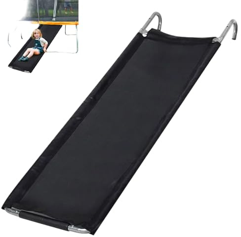 Trampoline Slide, All-Weather Kids Trampoline Ladder with Wide Surface Accessories for Outdoor & Indoor Play, Safe Slide