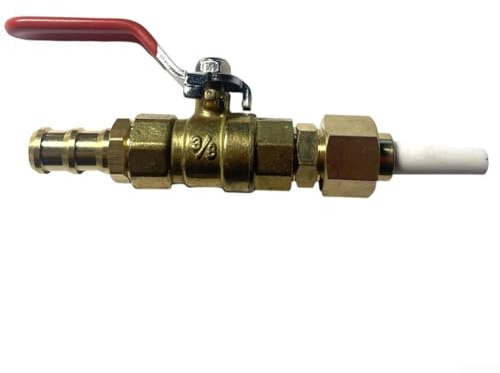 Vilgftyiet Strumento portatile per sabbiatura in ottone, valvola a sfera sabbiatrice a gas, con 5 ugelli da 2,4 2,7 3,2 3,6 5 mm per riparazione auto