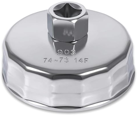 74mm 14 Flutes Oil Filter Wrench Socket Compatible With Audi, Mercedes, VW
