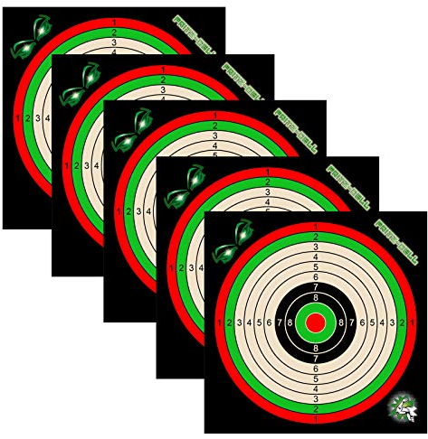 fritz-cell 400 Zielscheiben 14x14cm für Luftgewehr Luftpistole Airsoft und Kugelfang…
