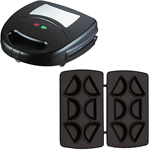 Syntrox Germany Mini Empanada Maker SM-1300W con placas de cocción extraíbles