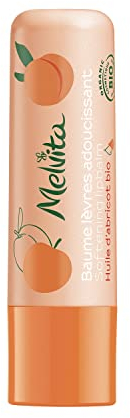 Melvita - Baume à Lèvres Lissant Abricot - Soin Hydratant - Hydrate, Protège et Lisse Instantanément, Huile d'Abricot - Naturel - 7 ml
