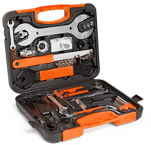 VonHaus Bike Tool Kit 35 Piece - Portable Bicycle Repair Kit Tool Box for Road, Electric and Mountain Bikes with Carry Case - Suitable for Professional Bicycle Repair