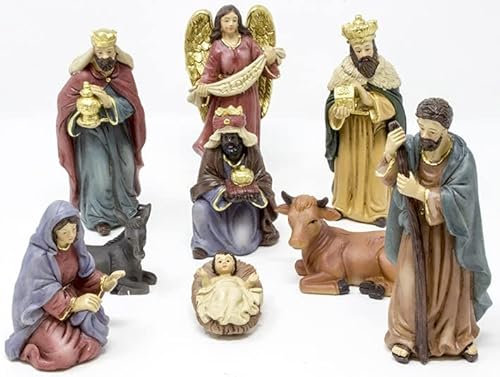 Joy Christmas Nativita' Presepe 12 cm Set 9 Pezzi, 51220