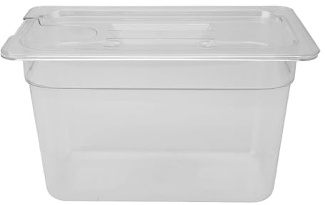Kochbehälter 6,9 Liter Sous Vide Behälter transparent mit Deckel hitzebeständiger Aufbewahrungsbehälter für Niedrigtemperaturgaren Slow Cook Einsatz für die Küche