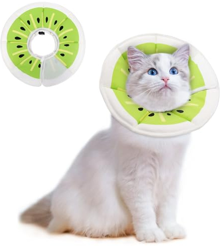 Supet Halskrause Katze,Einstellbarer Halskrause Katze Halsband,Wiederherstellung Halsband Weich Kragen Cone Nach Operation und Verletzungen für Welpen, Kleine Hunde und Katzen