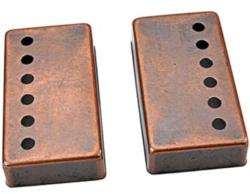 SHOWERORO 2stücke Metall Pickup Covers Für Elektrische Gitarren Langlebiger Schutz Für Humbucker-pickups Passend Für Gängige Modelle Antikbronze Finish Installieren