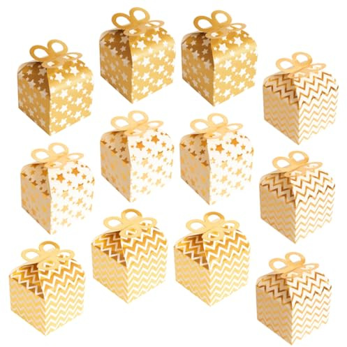 UTHCLO 12stücke Süßigkeiten Boxen Party Favor Fälle Kleine Leckerliboxen Lagerung Behälter Für Hochzeit Geburtstag Brautparty