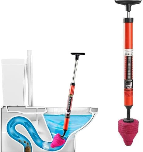 dijiusidy Pömpel Abfluss Toilette, Toilettenrohr-Kolben, Hochdruck-Toilettenabflussrohrentsperrer von Rohr, WC Verstopfung Beseitigen für Heim