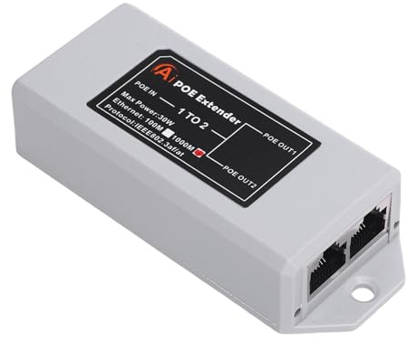 Cuifati POE Repeater, 1000Mbps POE Extender Plug and Play for Hotel for Home