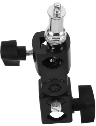 SHINEOFI Bracket Metal Umbrella Holder Flash Tripod Mount Portable Quick Setup Flashlight Bracket with Versatile Compatibility and Made of Abs at for Photography Lighting Weddings