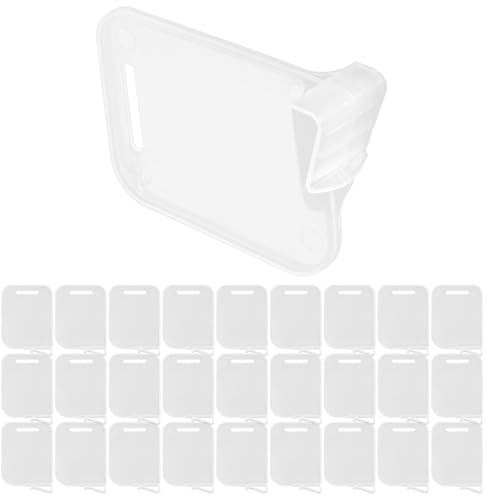DOITOOL 40 piezas Separadores de Frigorífico de Plástico Transparente Divisores Extraíbles para Puerta Lateral Accesorios Organizadores para Nevera y Congelador Clasificador Práctico para