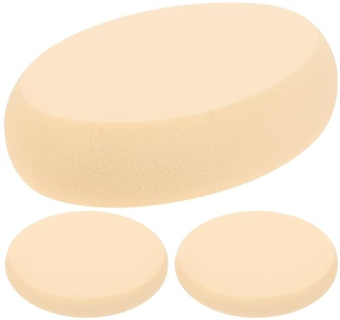 TOPPERFUN 3 piezas Esponjas Ovaladas para Maquillaje Facial Suaves y Reutilizables Accesorio de Polvo Compacto para Aplicación Uniforme y Cuidado de Piel Sensible