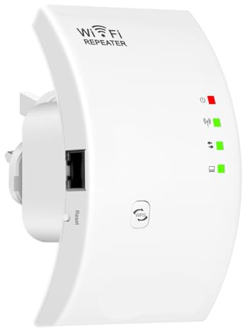 WiFi Extender 300Mbps WiFi Repeater with Ethernet Port Easy Quick Setup | WiFi Range Extender 2.4GHz Covers up to 3600 Sq.Ft and 45 Devices,Repeater and AP Mode,More Range for Every Wlan Network