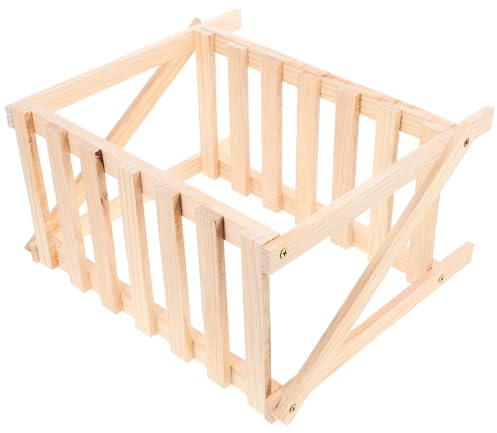 BESPORTBLE Wood 2 Tier Flower Pot Rack Beige Balcony Display Rack