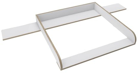 regalik Wickelaufsatz mit Platte für Hemnes Kommoden von IKEA, Sperrholz | Abnehmbar Wickelkommode Aufsatz, Sperrholz-Ausführung, Wickeltischaufsatz mit Platte Abgerundeten Frontplatten