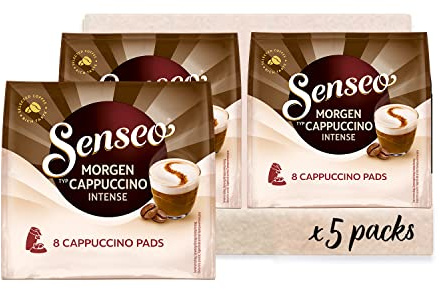 Senseo Tampons Morgen Cappuccino Intense, 40 dosettes de café, 5 x 8 boissons