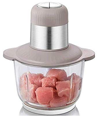 Picadora de verduras Modern Simplicity Procesador de alimentos eléctrico Picadora de carne y picadora de alimentos con 4 cuchillas de revestimiento de titanio Tazón de vidrio Licuadora Molinillo