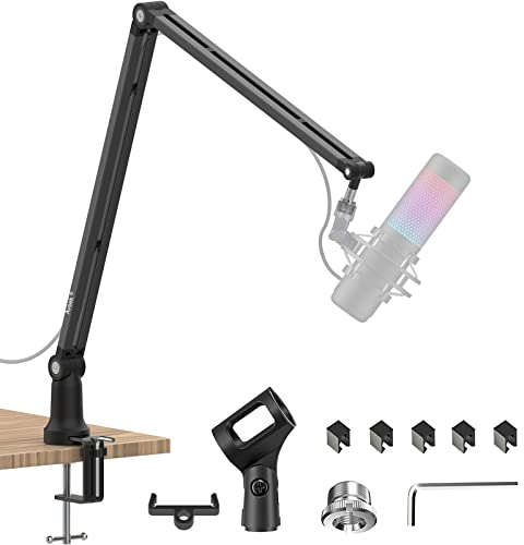 Mikrofonarm Boom Arm,Aveek Professioneller Mikrofon Ständer,Verstellbarer Mikrofonständer,Für Blue Yeti Snowball Hyper X QuadCast