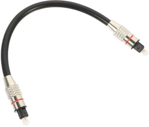OSALADI Optisches Audiokabel 0.20 M Für Fernseher Und Soundbar Digitales Audiokabel Mit Vergoldeten Steckern Schutzcover Kompakt Für Heimkino