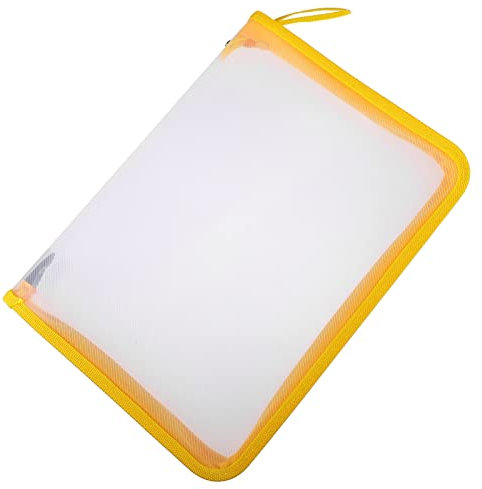 STOBOK 3 Stk Mappe Aufbewahrungstasche für Dokumente Dokumententasche schutzfolien aufbewahrungssack gilbe zip beutel transparenter Aktenhalter Office-Dateiordner Material Veranstalter a4