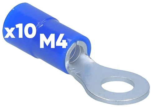 Kalitec Blue M4 Ring Terminal 1.5-2.5 mm², Copper, PVC Insulated, for Electrical Connections