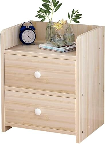 Mesita de Noche De pie Hogar Espesar Sala de Estar Estudio Baño Doble Bombeo Pasillo Dormitorio Montaje Armario multifunción (Color: Madera de Cerezo)