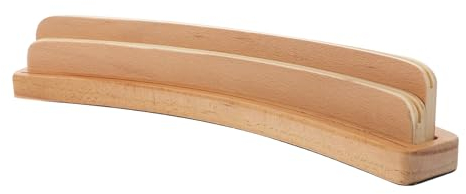 WOONEKY Spielkartenhalter Aus Holz Gebogener Kartenhalter Kartenspiele Organizer Präsentationsständer Für Arten Von Kartenspielen
